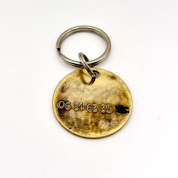 Médaille Personnalisée pour Chien - Médaille Chien Personnalisée - Gravure Personnalisé - Laiton