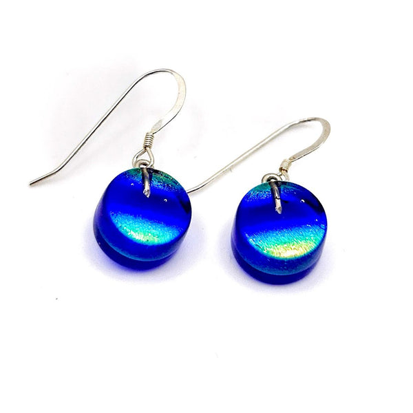 Boucles d'Oreilles en Verre - Bijou arc en ciel - Cadeau Femme