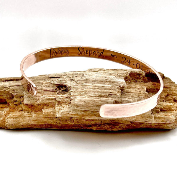 Jonc en Cuivre, Bracelet Cuivre, Jonc Personnalisée Cuivre, Cadeau Cuivre, Jonc Femme Cuivre