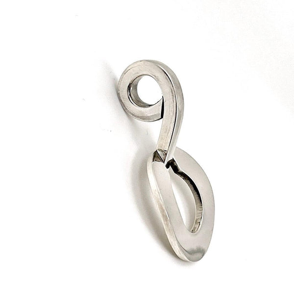 Pendentif en argent 925 | Intemporel et élégant | Bijou argent massif | Avec ou sans chaîne serpent