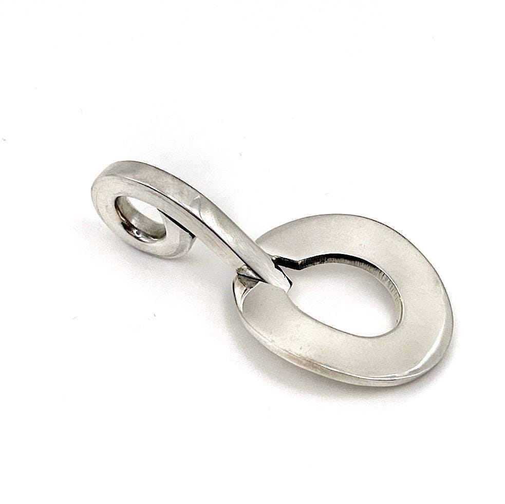 Pendentif en argent 925 | Intemporel et élégant | Bijou argent massif | Avec ou sans chaîne serpent