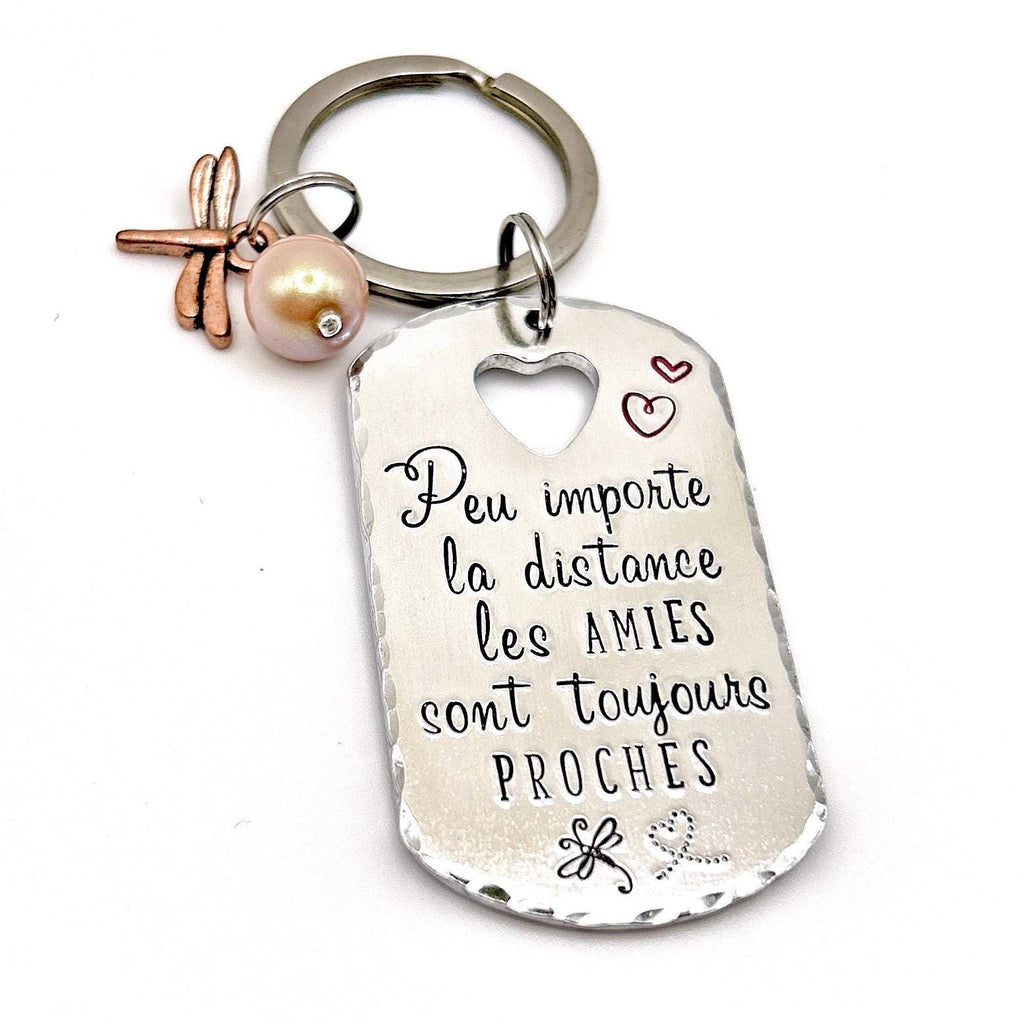 Porte Clé Meilleure Amie, Porte Clé Gravé Message Personnalisé, Cadeau Meilleure Amie, Idée Noël Amie