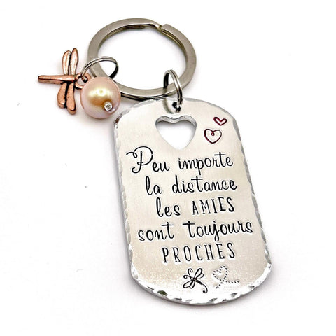 Porte Clé Meilleure Amie, Porte Clé Gravé Message Personnalisé, Cadeau Meilleure Amie, Idée Noël Amie