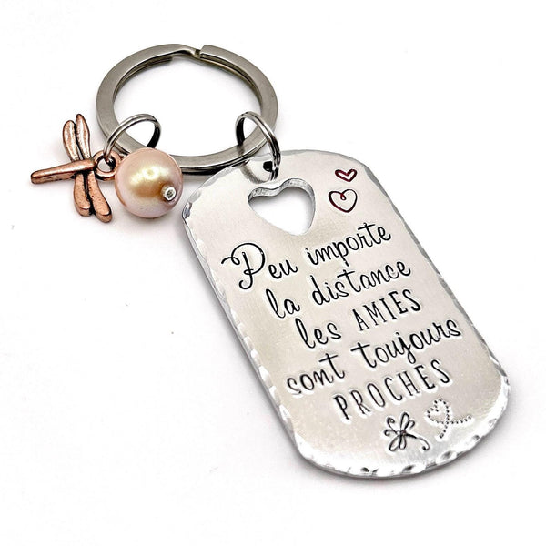 Porte Clé Meilleure Amie, Porte Clé Gravé Message Personnalisé, Cadeau Meilleure Amie, Idée Noël Amie