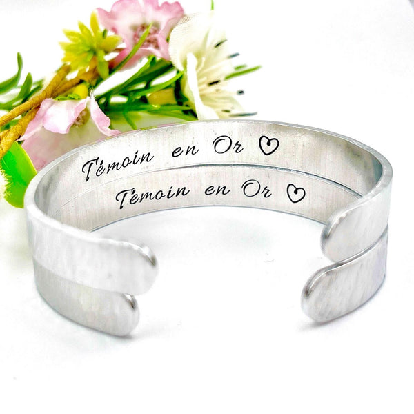 Bracelet Témoin - Bijou pour Témoin - Idée Cadeau Demande Témoin