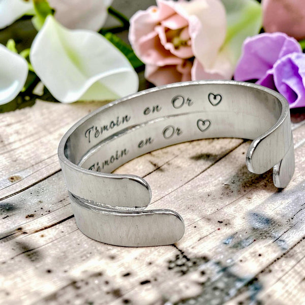 Bracelet Témoin - Bijou pour Témoin - Idée Cadeau Demande Témoin