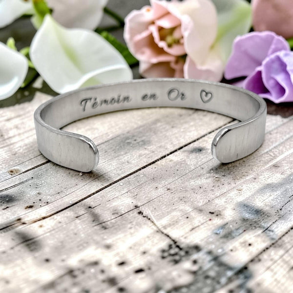 Bracelet Témoin - Bijou pour Témoin - Idée Cadeau Demande Témoin