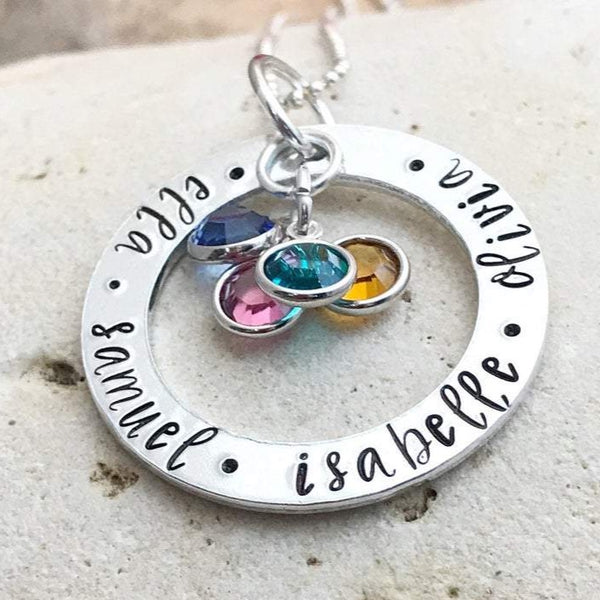 Collier Personnalisé Prénoms, Bijoux Personnalisés, Cadeau Fête des Mères