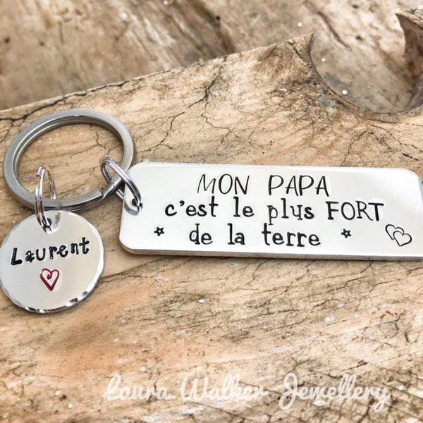 Porte Clé 'Mon Papa C'est Le Plus Fort'