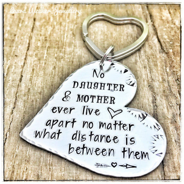 ❤️ Long Distance Keychain Mother, Long Distant Gift Mom, Mother's Day Gift ❤️