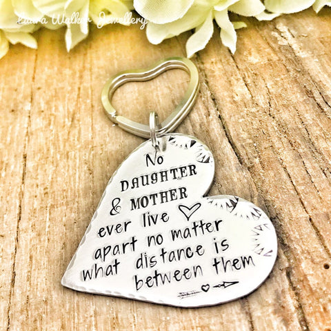 ❤️ Long Distance Keychain Mother, Long Distant Gift Mom, Mother's Day Gift ❤️