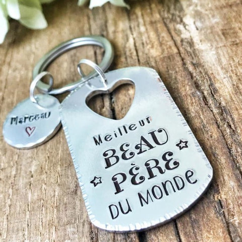 Porte Clé 'Meilleur Beau Père du Monde'