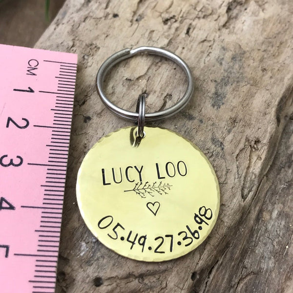 Médaille pour Chien en Laiton, Médaille Chien Personnalisée