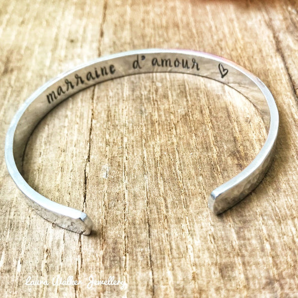 Bracelet Jonc Marraine d'Amour