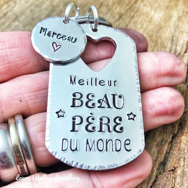 Porte Clé 'Meilleur Beau Père du Monde'