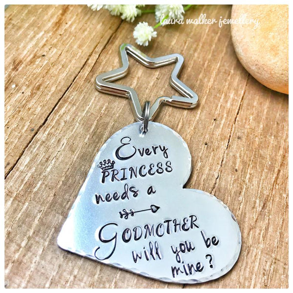 Godmother Request Keychain. 'Princess Godmother Keychain'