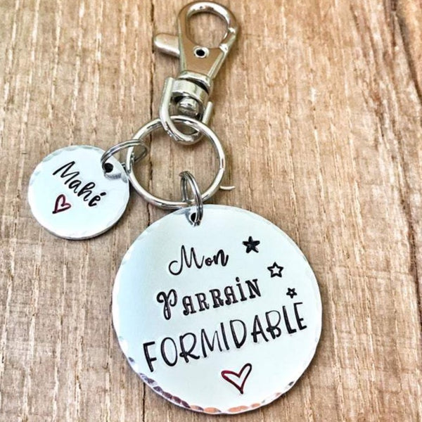 Porte Clé 'Mon Parrain Formidable'