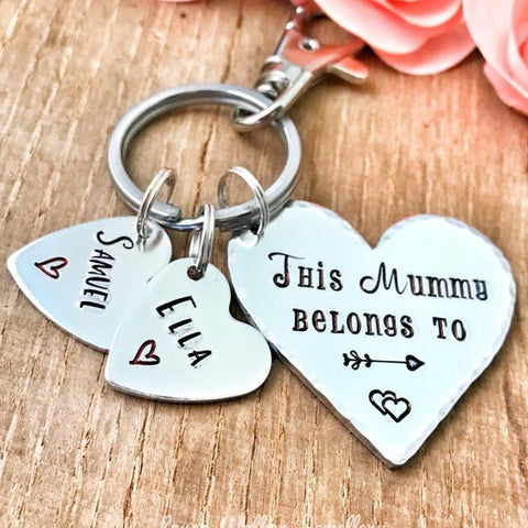 This Mum, Mom, Mummy Belongs to Keychain