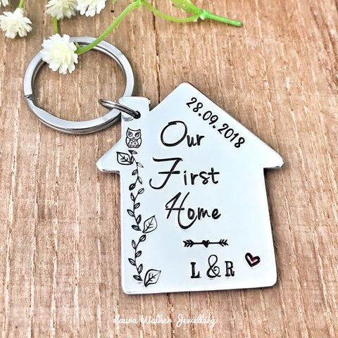 First New Home Keychain