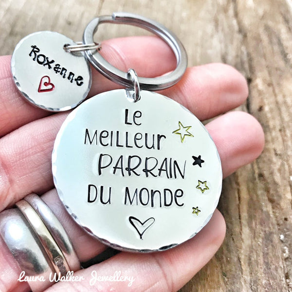 Porte Clé 'Le Meilleur Parrain du Monde'