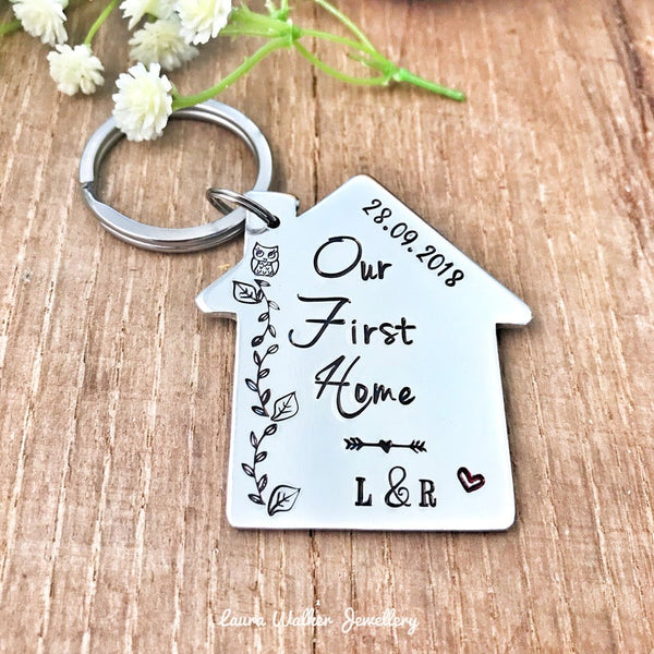 First New Home Keychain