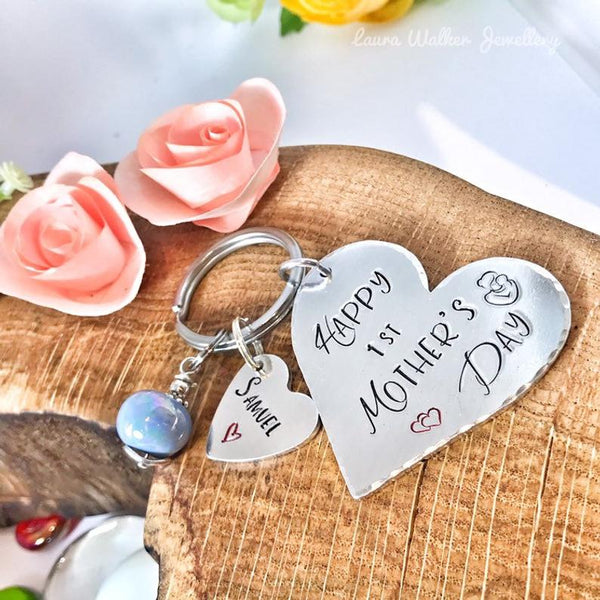 First Mother's Day Keychain