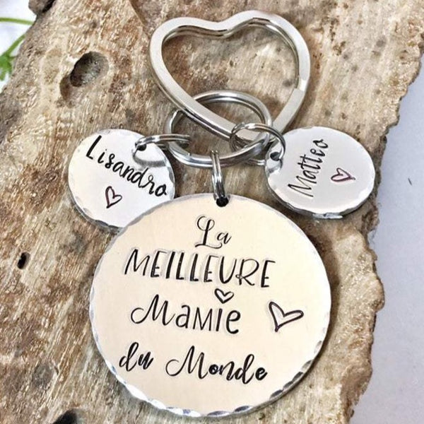 Porte Clé Mamie, La Meilleure Mamie du Monde