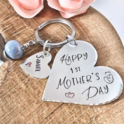 First Mother's Day Keychain