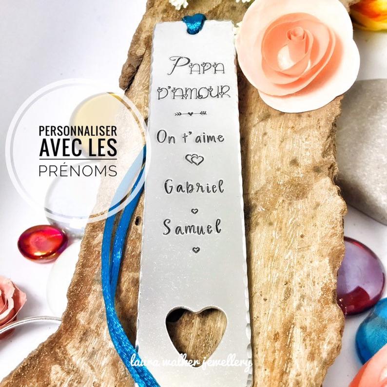 Papa d'Amour Cadeau, Marque Page Personnalisé,Signet Personnalisé,Fête –  Laura Walker Jewellery