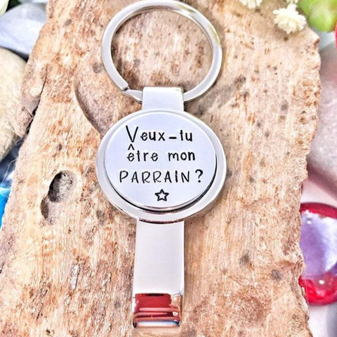 Décapsuler Personnalisé 'Veux-tu être mon Parrain?'