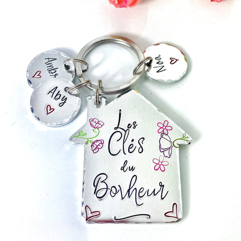 Les Clés du Bonheur Porte Clé