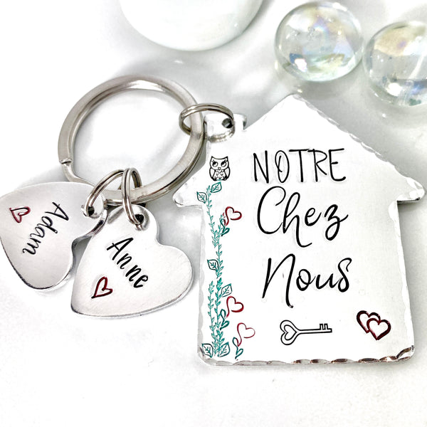 Porte Clé Notre Chez Nous, Idée de Cadeau de Déménagement