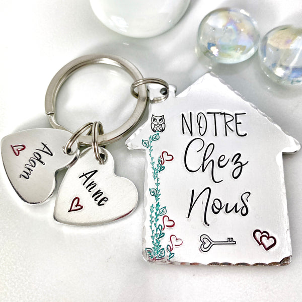 Porte Clé Notre Chez Nous, Idée de Cadeau de Déménagement